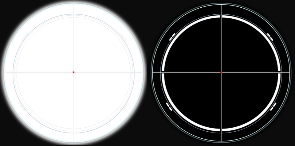 Atlas sniper new reticle design EVA VR Season 7 white lines red dot center