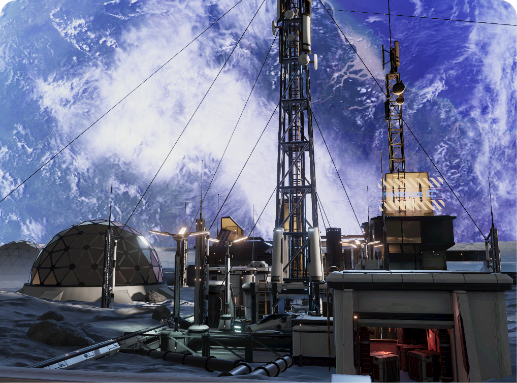 Lunar Outpost - EVA VR Domination Map Overview and Strategic Layout