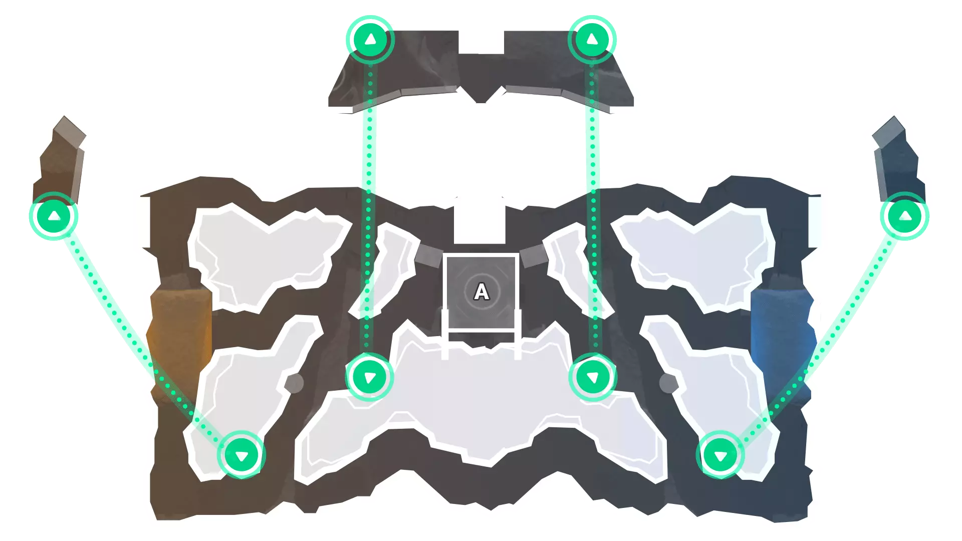 Polaris - Tactical 2D Top-Down Map with Spawn Points and Objectives - EVA VR Strategy Guide